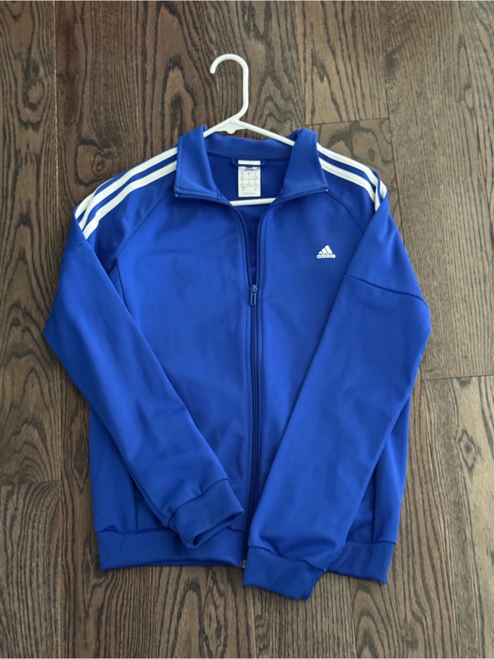 Adidas blue zip up jacket BRAND NEW SIZE WOMENS SMALL #athleticwear #sportswear